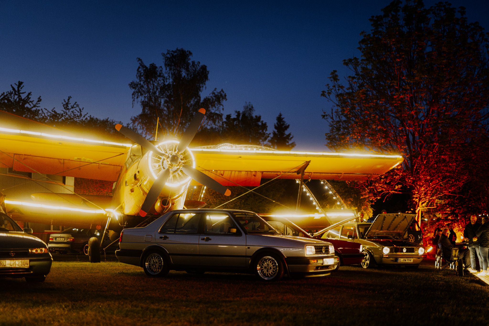 Classic Lights Event Saalfeld am Oldtimer Hotel